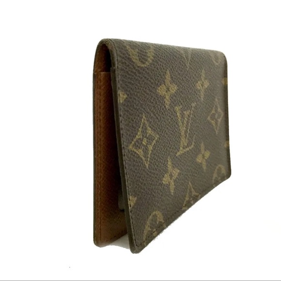 AUTH Louis Vuitton Monogram Porte 2 cartes Vertical Pass Card Case Holder - Picture 3 of 8